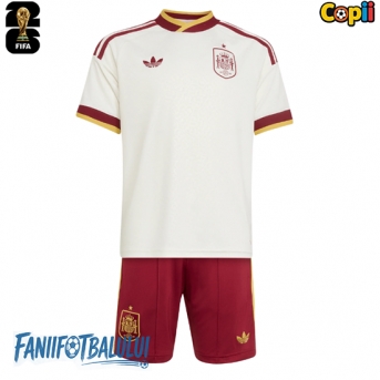 Spania Echipament de Fotbal Replică Mondial 2026 Copii Deplasare (+ Șorturi)